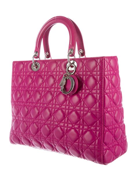 lady dior handbag sizes|christian dior lady large bag.